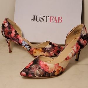 Just Fab Floral Heels